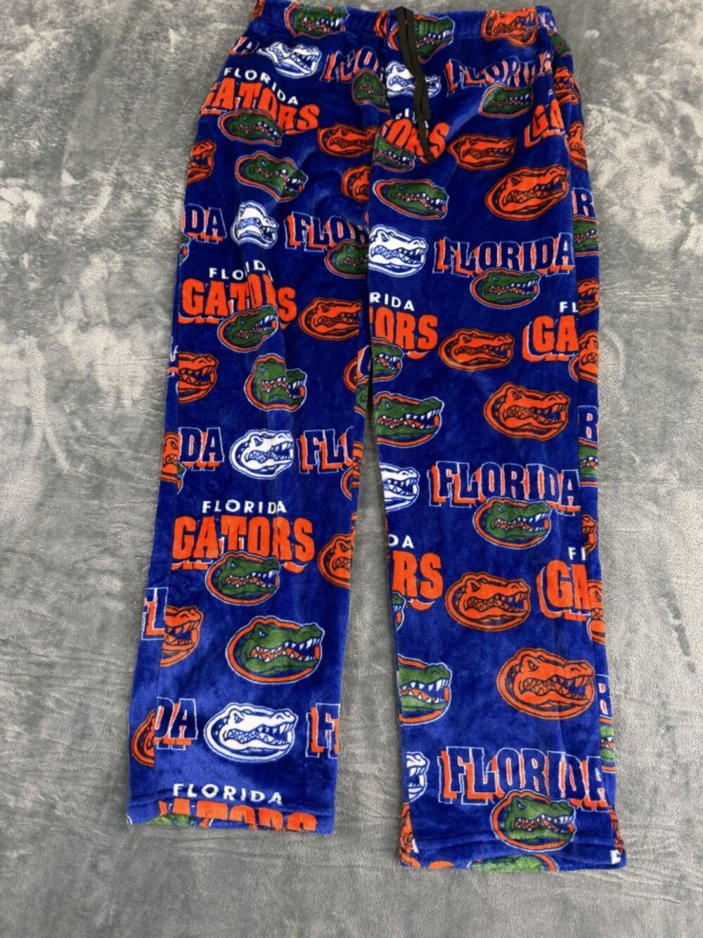 Florida Gators Mens Blue Orange Fleece Pajama Pants Large